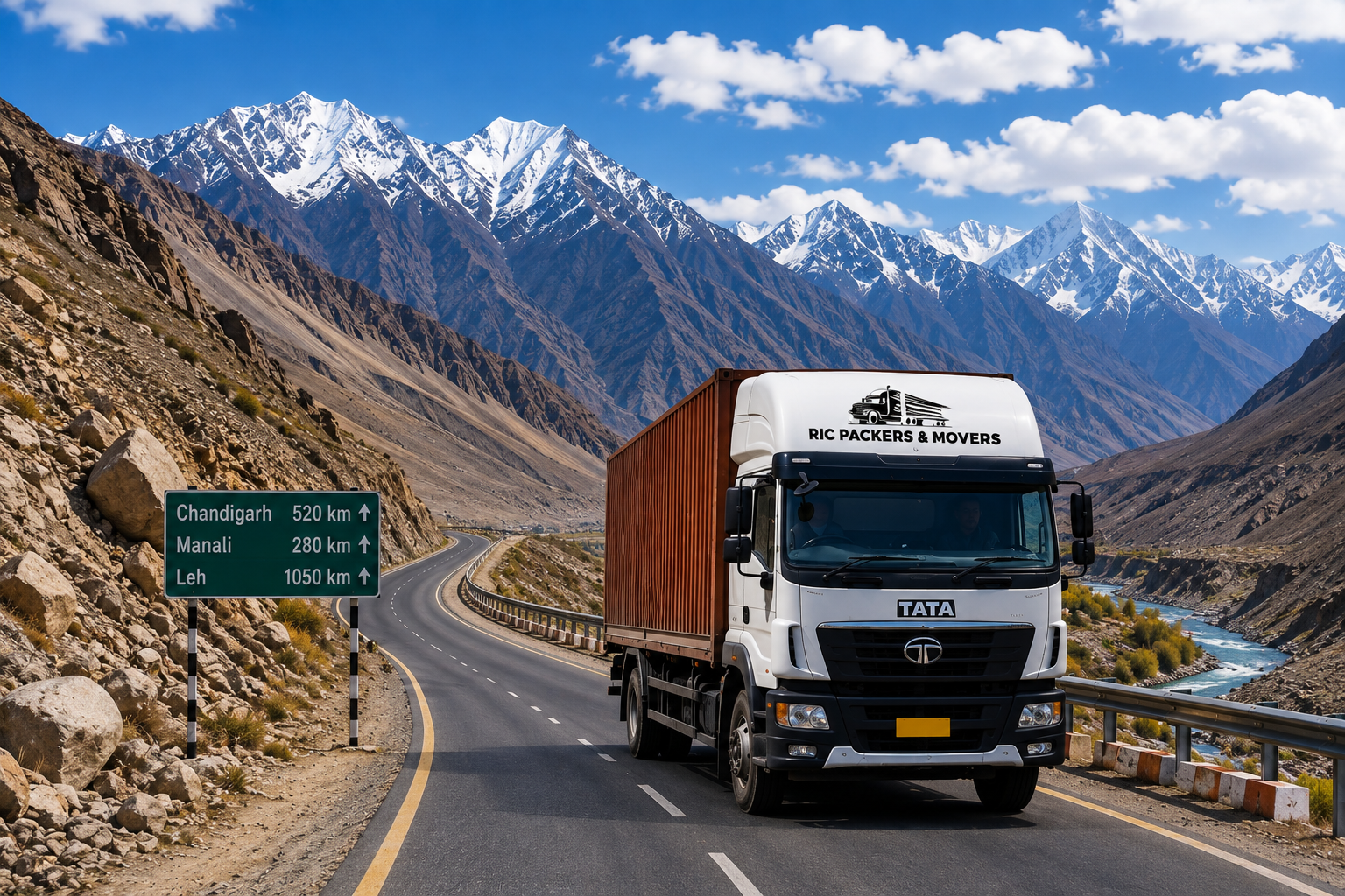 Mountain route to Leh Ladakh